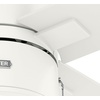 image:imageHunter 52 inch Beck Fresh White Ceiling Fan with LED Light Kit and Pull Chain  Standard Mount Pull Chain 4 Blades For Bedroom Living Room Kitchen 51744Fresh White