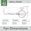 image:imageHunter 52 inch Beck Fresh White Ceiling Fan with LED Light Kit and Pull Chain  Standard Mount Pull Chain 4 Blades For Bedroom Living Room Kitchen 51744Fresh White