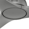 image:imageHunter 52 inch Gallegos Matte Silver Damp Rated Ceiling Fan and Wall Control