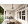 image:imageHunter 52 inch Gallegos Matte Silver Damp Rated Ceiling Fan and Wall Control