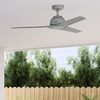 image:imageHunter 52 inch Gallegos Matte Silver Damp Rated Ceiling Fan and Wall Control