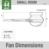 image:imageHunter 52 inch Indoor Ceiling Fan with LED Light and Remote Control  White Modern Ceiling Fan Low Profile Mount 4 Blades For Bedroom Living Room or Kitchen Quiet  Dempsey 59242 Fresh White  with LED Light and Remote Control Low Profile Mount 4 Blades For Bedroom Living Room Kitchen 59242Fresh White