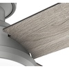 image:imageHunter 52 inch Indoor Ceiling Fan with LED Light and Remote Control  White Modern Ceiling Fan Low Profile Mount 4 Blades For Bedroom Living Room or Kitchen Quiet  Dempsey 59242 Fresh White  with LED Light and Remote Control Low Profile Mount 4 Blades For Bedroom Living Room Kitchen 59242Silver