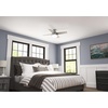 image:imageHunter 52 inch Indoor Ceiling Fan with LED Light and Remote Control  White Modern Ceiling Fan Low Profile Mount 4 Blades For Bedroom Living Room or Kitchen Quiet  Dempsey 59242 Fresh White  with LED Light and Remote Control Low Profile Mount 4 Blades For Bedroom Living Room Kitchen 59242Silver