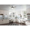 image:imageHunter 52 inch Indoor Ceiling Fan with LED Light and Remote Control  White Modern Ceiling Fan Low Profile Mount 4 Blades For Bedroom Living Room or Kitchen Quiet  Dempsey 59242 Fresh White  with LED Light and Remote Control Low Profile Mount 4 Blades For Bedroom Living Room Kitchen 59242Silver