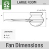 image:imageHunter 52 inch Indoor Ceiling Fan with LED Light and Remote Control  White Modern Ceiling Fan Low Profile Mount 4 Blades For Bedroom Living Room or Kitchen Quiet  Dempsey 59242 Fresh White  with LED Light and Remote Control Low Profile Mount 4 Blades For Bedroom Living Room Kitchen 59242Fresh White