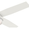image:imageHunter 52 inch Indoor Ceiling Fan with LED Light and Remote Control  White Modern Ceiling Fan Low Profile Mount 4 Blades For Bedroom Living Room or Kitchen Quiet  Dempsey 59242 Fresh White  with LED Light and Remote Control Low Profile Mount 4 Blades For Bedroom Living Room Kitchen 59242Fresh White
