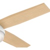 image:imageHunter 52 inch Indoor Ceiling Fan with LED Light and Remote Control  White Modern Ceiling Fan Low Profile Mount 4 Blades For Bedroom Living Room or Kitchen Quiet  Dempsey 59242 Fresh White  with LED Light and Remote Control Low Profile Mount 4 Blades For Bedroom Living Room Kitchen 59242Fresh White