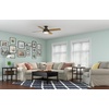 image:imageHunter 52 inch Indoor Ceiling Fan with LED Light and Remote Control  White Modern Ceiling Fan Low Profile Mount 4 Blades For Bedroom Living Room or Kitchen Quiet  Dempsey 59242 Fresh White  with LED Light and Remote Control Low Profile Mount 4 Blades For Bedroom Living Room Kitchen 59242Clear