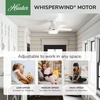 image:imageHunter 52 inch Indoor Ceiling Fan with LED Light and Remote Control  White Modern Ceiling Fan Low Profile Mount 4 Blades For Bedroom Living Room or Kitchen Quiet  Dempsey 59242 Fresh White  with LED Light and Remote Control Low Profile Mount 4 Blades For Bedroom Living Room Kitchen 59242Fresh White