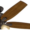 image:imageHunter 52 inch Indoor Ceiling Fan with LED Lights  Ceiling Fan with Pull Chain For Bedroom or Living Room Standard Mount No Remote 5 Blades Includes Bulbs  Newsome 53318 Brushed Nickel  with LED Lights Standard Mount 5 Blades For Bedroom Living Room Includes Bulbs 53318Premier Bronze