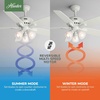 image:imageHunter 52 inch Indoor Ceiling Fan with LED Lights  Ceiling Fan with Pull Chain For Bedroom or Living Room Standard Mount No Remote 5 Blades Includes Bulbs  Newsome 53318 Brushed Nickel  with LED Lights Standard Mount 5 Blades For Bedroom Living Room Includes Bulbs 53318Fresh White