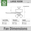 image:imageHunter 52 inch Indoor Ceiling Fan with LED Lights  Ceiling Fan with Pull Chain For Bedroom or Living Room Standard Mount No Remote 5 Blades Includes Bulbs  Newsome 53318 Brushed Nickel  with LED Lights Standard Mount 5 Blades For Bedroom Living Room Includes Bulbs 53318Brushed Nickel