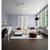 image:imageHunter 52 inch Indoor Ceiling Fan with LED Lights  Ceiling Fan with Pull Chain For Bedroom or Living Room Standard Mount No Remote 5 Blades Includes Bulbs  Newsome 53318 Brushed Nickel  with LED Lights Standard Mount 5 Blades For Bedroom Living Room Includes Bulbs 53318Fresh White