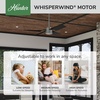 image:imageHunter 52 inch Outdoor or Indoor Ceiling Fan No Light  White Ceiling Fan without Light For Patio Porch Garage or Living Room Standard Mount 3 Blades Wall Control  Cabo Frio 50257 Fresh White  No Light Standard Mount Wall Control 3 Blades For Living Room Patio Porch Garage 50257Matte Silver finish