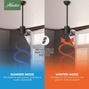 image:imageHunter 52 inch Outdoor or Indoor Ceiling Fan No Light  White Ceiling Fan without Light For Patio Porch Garage or Living Room Standard Mount 3 Blades Wall Control  Cabo Frio 50257 Fresh White  No Light Standard Mount Wall Control 3 Blades For Living Room Patio Porch Garage 50257New Bronze finish