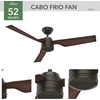 image:imageHunter 52 inch Outdoor or Indoor Ceiling Fan No Light  White Ceiling Fan without Light For Patio Porch Garage or Living Room Standard Mount 3 Blades Wall Control  Cabo Frio 50257 Fresh White  No Light Standard Mount Wall Control 3 Blades For Living Room Patio Porch Garage 50257New Bronze finish