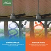 image:imageHunter 52 inch Outdoor or Indoor Ceiling Fan No Light  White Ceiling Fan without Light For Patio Porch Garage or Living Room Standard Mount 3 Blades Wall Control  Cabo Frio 50257 Fresh White  No Light Standard Mount Wall Control 3 Blades For Living Room Patio Porch Garage 50257Matte Silver finish
