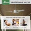 image:imageHunter 52 inch Outdoor or Indoor Ceiling Fan No Light  White Ceiling Fan without Light For Patio Porch Garage or Living Room Standard Mount 3 Blades Wall Control  Cabo Frio 50257 Fresh White  No Light Standard Mount Wall Control 3 Blades For Living Room Patio Porch Garage 50257Fresh White
