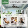 image:imageHunter 52 inch Outdoor or Indoor Ceiling Fan No Light  White Ceiling Fan without Light For Patio Porch Garage or Living Room Standard Mount 5 Blades Pull Chain  Sea Air 53054 White  Standard Mount Pull Chain 5 Blades For Living Room Patio Porch Garage 53054New Bronze