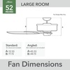 image:imageHunter 52 inch Outdoor or Indoor Ceiling Fan No Light  White Ceiling Fan without Light For Patio Porch Garage or Living Room Standard Mount 5 Blades Pull Chain  Sea Air 53054 White  Standard Mount Pull Chain 5 Blades For Living Room Patio Porch Garage 53054White