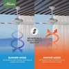 image:imageHunter 52 inch Outdoor or Indoor Ceiling Fan No Light  White Ceiling Fan without Light For Patio Porch Garage or Living Room Standard Mount 5 Blades Pull Chain  Sea Air 53054 White  Standard Mount Pull Chain 5 Blades For Living Room Patio Porch Garage 53054White