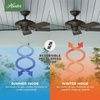 image:imageHunter 52 inch Outdoor or Indoor Ceiling Fan No Light  White Ceiling Fan without Light For Patio Porch Garage or Living Room Standard Mount 5 Blades Pull Chain  Sea Air 53054 White  Standard Mount Pull Chain 5 Blades For Living Room Patio Porch Garage 53054New Bronze