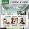 image:imageHunter 52 inch Outdoor or Indoor Ceiling Fan No Light  White Ceiling Fan without Light For Patio Porch Garage or Living Room Standard Mount 5 Blades Pull Chain  Sea Air 53054 White  Standard Mount Pull Chain 5 Blades For Living Room Patio Porch Garage 53054White