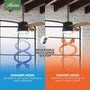image:imageHunter 52 inch Outdoor or Indoor Ceiling Fan with LED Light and Pull Chain  Black Modern Ceiling Fan Standard Mount 3 Blades For Patio Porch Garage or Living Room  Aker 50386 Matte Black  with LED Light and Pull Chain Standard Mount 3 Blades For Living Room Patio Porch Garage 50386Matte Black finish