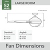 image:imageHunter 52 inch Outdoor or Indoor Ceiling Fan with LED Light and Pull Chain  Black Modern Ceiling Fan Standard Mount 3 Blades For Patio Porch Garage or Living Room  Aker 50386 Matte Black  with LED Light and Pull Chain Standard Mount 3 Blades For Living Room Patio Porch Garage 50386Matte Black finish