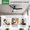 image:imageHunter 52 inch Outdoor or Indoor Ceiling Fan with LED Light and Pull Chain  Black Modern Ceiling Fan Standard Mount 3 Blades For Patio Porch Garage or Living Room  Aker 50386 Matte Black  with LED Light and Pull Chain Standard Mount 3 Blades For Living Room Patio Porch Garage 50386Matte Black finish