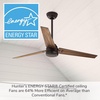 image:imageHunter 60 Cassius ENERGY STAR Outdoor Ceiling Fan Wall Control Bronze  64 more efficient than conventional models with 4speed Eco Whisper DC motor for great rooms or covered patiosPremier Bronze