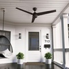 image:imageHunter 60 Cassius ENERGY STAR Outdoor Ceiling Fan Wall Control Bronze  64 more efficient than conventional models with 4speed Eco Whisper DC motor for great rooms or covered patiosPremier Bronze
