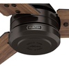 image:imageHunter 60 Cassius ENERGY STAR Outdoor Ceiling Fan Wall Control Bronze  64 more efficient than conventional models with 4speed Eco Whisper DC motor for great rooms or covered patiosPremier Bronze