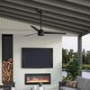 image:imageHunter 60 Cassius ENERGY STAR Outdoor Ceiling Fan Wall Control Bronze  64 more efficient than conventional models with 4speed Eco Whisper DC motor for great rooms or covered patiosMatte Black