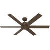 image:imageHunter 60 Kennicott IndoorOutdoor Ceiling Fan Remote Matte Bronze  SureSpeed high velocity airflow and nolight design suit patios large rooms or open spaces with easy speed adjustmentsMatte Bronze
