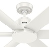 image:imageHunter 60 Kennicott IndoorOutdoor Ceiling Fan Remote Matte Bronze  SureSpeed high velocity airflow and nolight design suit patios large rooms or open spaces with easy speed adjustmentsFresh White
