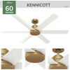 image:imageHunter 60 Kennicott IndoorOutdoor Ceiling Fan Remote Matte Bronze  SureSpeed high velocity airflow and nolight design suit patios large rooms or open spaces with easy speed adjustmentsLuxe Gold