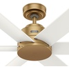 image:imageHunter 60 Kennicott IndoorOutdoor Ceiling Fan Remote Matte Bronze  SureSpeed high velocity airflow and nolight design suit patios large rooms or open spaces with easy speed adjustmentsLuxe Gold
