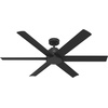 image:imageHunter 60 Kennicott IndoorOutdoor Ceiling Fan Remote Matte Bronze  SureSpeed high velocity airflow and nolight design suit patios large rooms or open spaces with easy speed adjustmentsMatte Black