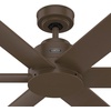 image:imageHunter 60 Kennicott IndoorOutdoor Ceiling Fan Remote Matte Bronze  SureSpeed high velocity airflow and nolight design suit patios large rooms or open spaces with easy speed adjustmentsMatte Bronze