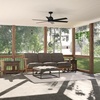 image:imageHunter 60 Kennicott IndoorOutdoor Ceiling Fan Remote Matte Bronze  SureSpeed high velocity airflow and nolight design suit patios large rooms or open spaces with easy speed adjustmentsMatte Black