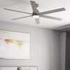 image:imageHunter 72 inch WiFi Gravity Matte Silver Ceiling Fan with LED Light Kit and Handheld Remote