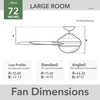 image:imageHunter 72 inch WiFi Gravity Matte Silver Ceiling Fan with LED Light Kit and Handheld Remote