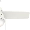 image:imageHunter Aker Indoor Ceiling Fan Modern Small 36 inch Fresh White  with LED Light and Pull Chain Standard Mount Quiet 3 Blades For Bedroom Home Office Laundry Room 59301Fresh White