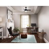 image:imageHunter Aker Indoor Ceiling Fan Modern Small 36 inch Fresh White  with LED Light and Pull Chain Standard Mount Quiet 3 Blades For Bedroom Home Office Laundry Room 59301Matte Black