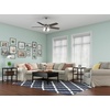 image:imageHunter Amberlin Indoor Ceiling Fan Pull Chain 52 inch Brushed Nickel  with LED Lights Standard Mount 5 Blades For Bedroom Living Room Includes Bulbs 53216Brushed Nickel Finish