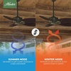 image:imageHunter Bayview Outdoor or Indoor Ceiling Fan No Light 54 inch White  Standard Mount Pull Chain 5 Blades For Living Room Patio Porch Garage 50474Provencal Gold finish