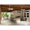 image:imageHunter Bayview Outdoor or Indoor Ceiling Fan No Light 54 inch White  Standard Mount Pull Chain 5 Blades For Living Room Patio Porch Garage 50474White Finish