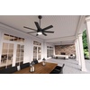 image:imageHunter Brazos Outdoor with LED Light 52 inch Matte Black  Matte BlackMatte Black